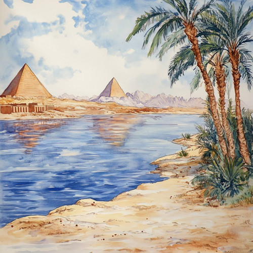 Egypt - země - vintage (č.270)