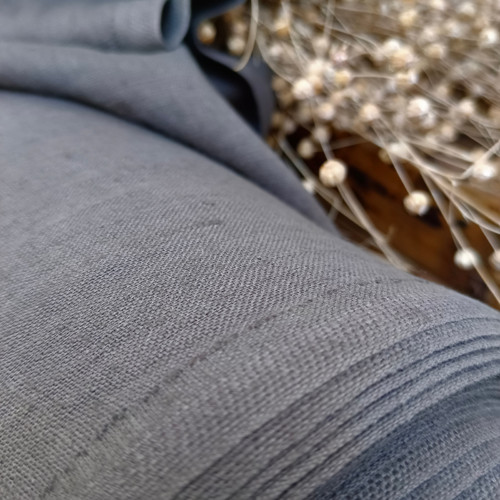 100% len NORMANDY GREY 205 g/m2