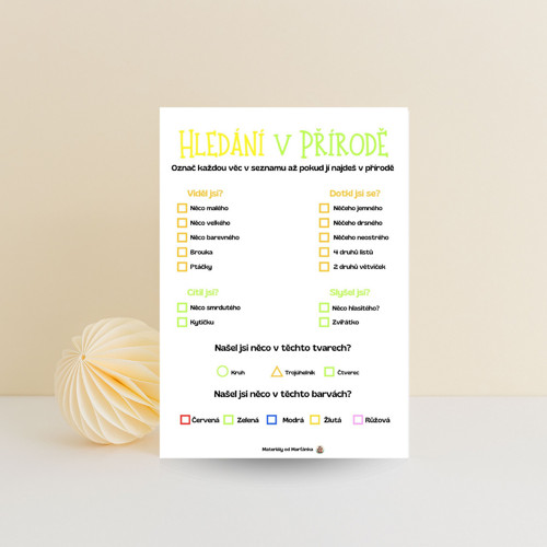 Hledání v přírodě (PDF k tisku)