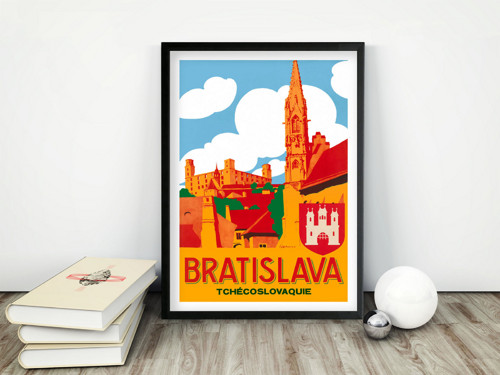 Vintage plakát Bratislava