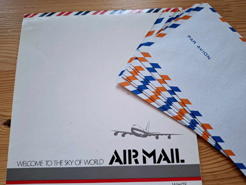 Par Avion, vintage dopisní set celé!!!