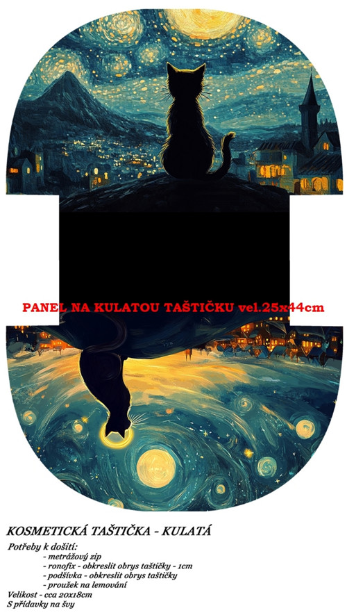 Panel na taštičku bavlna — foto 1