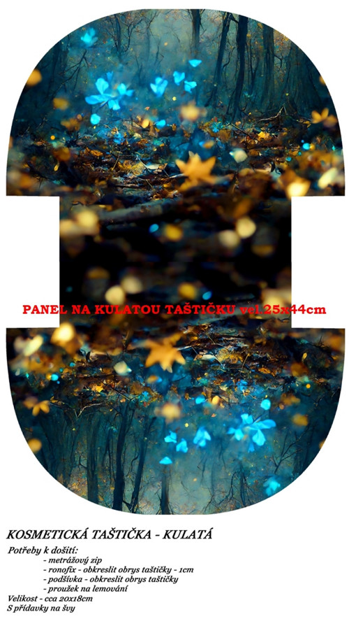 Panel na taštičku bavlna — foto 1