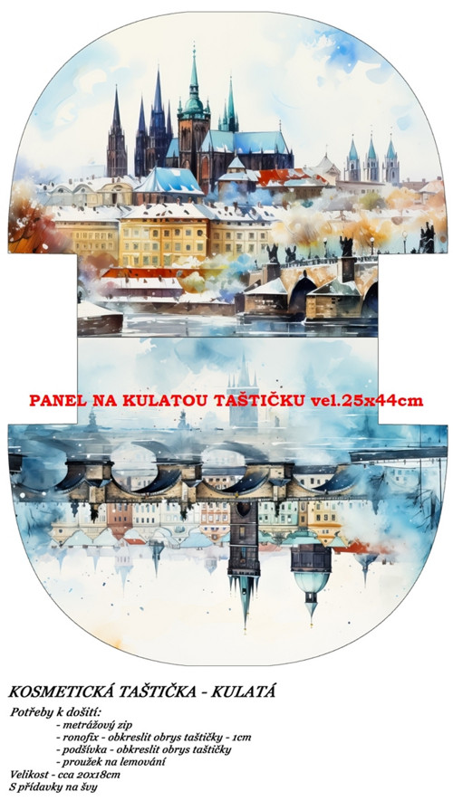 Panel na taštičku bavlna — foto 1