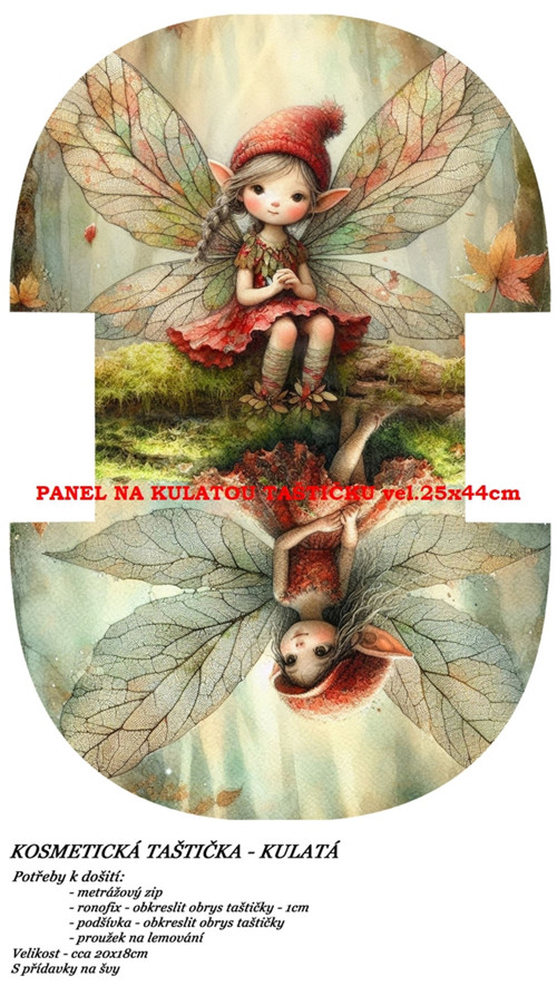 Panel na taštičku bavlna — foto 1