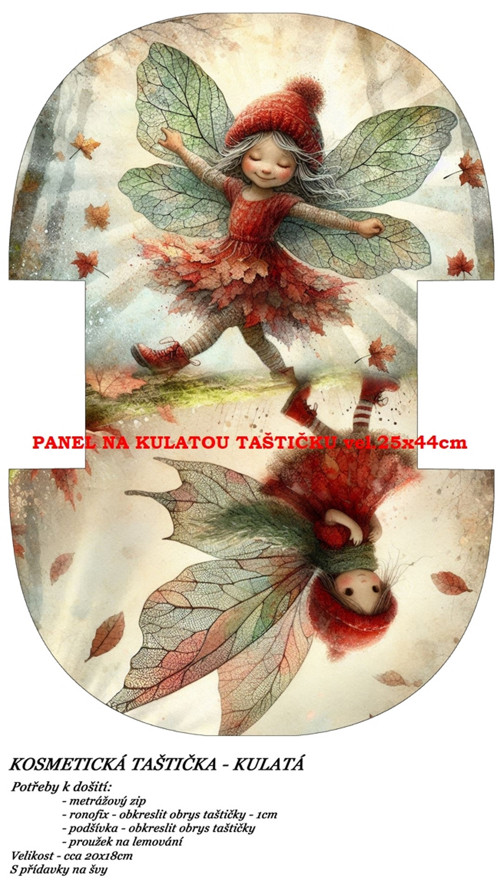 Panel na taštičku bavlna — foto 1