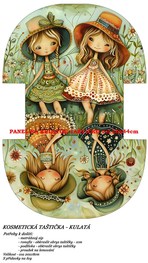 Panel na taštičku bavlna — foto 1