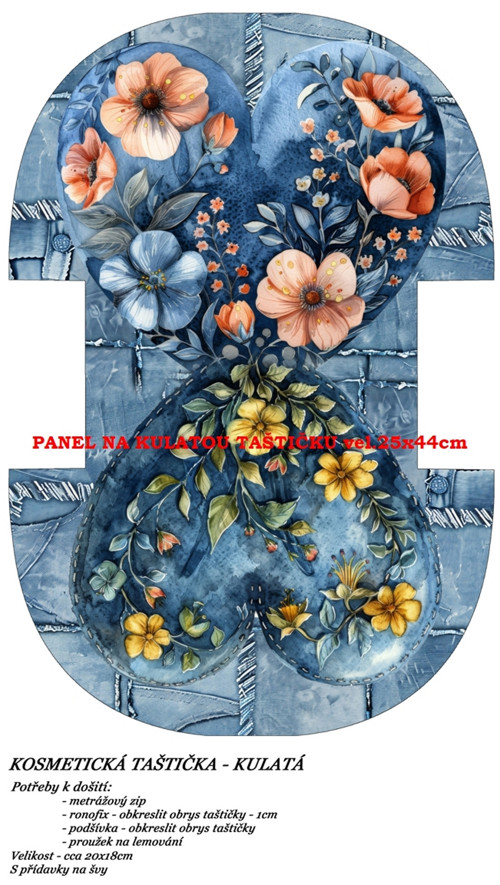 Panel na taštičku bavlna