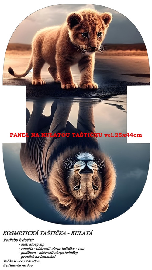Panel na taštičku bavlna — foto 1