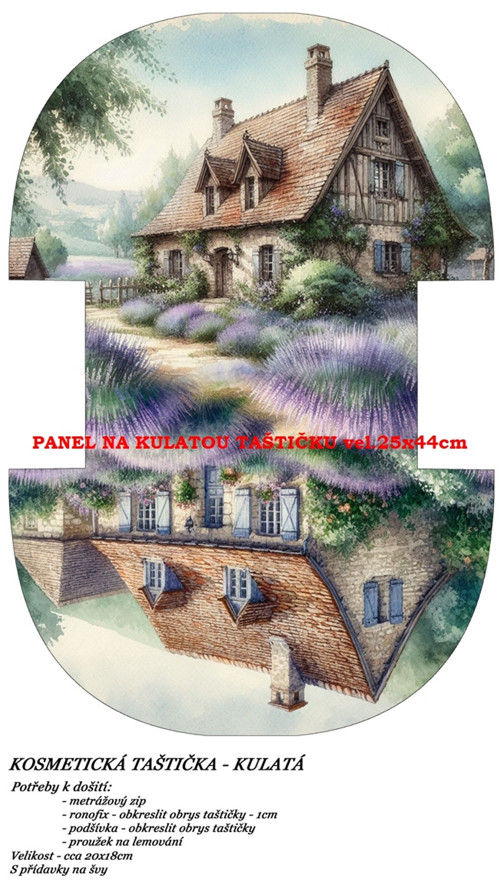 Panel na taštičku bavlna — foto 1