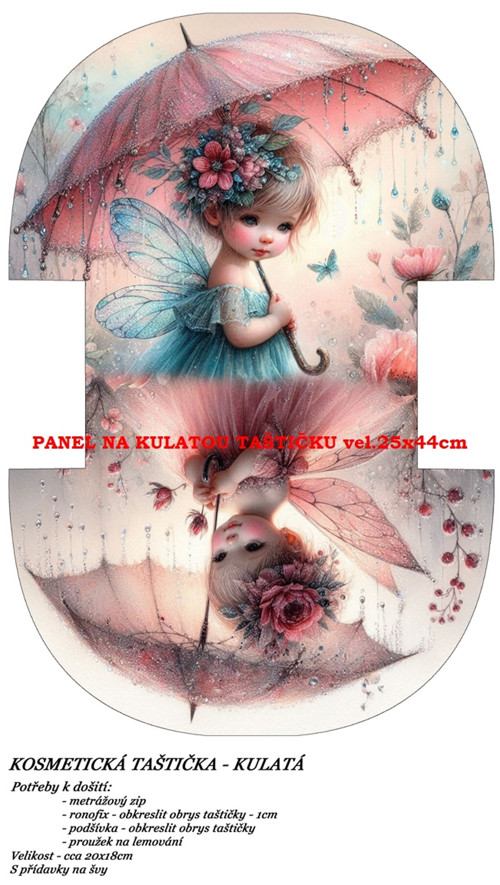 Panel na taštičku bavlna — foto 1