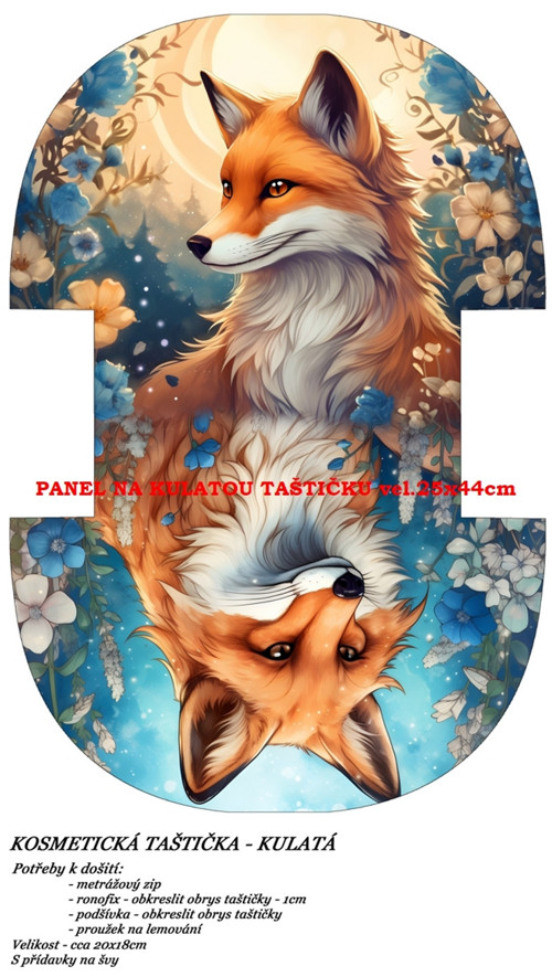 Panel na taštičku bavlna — foto 1