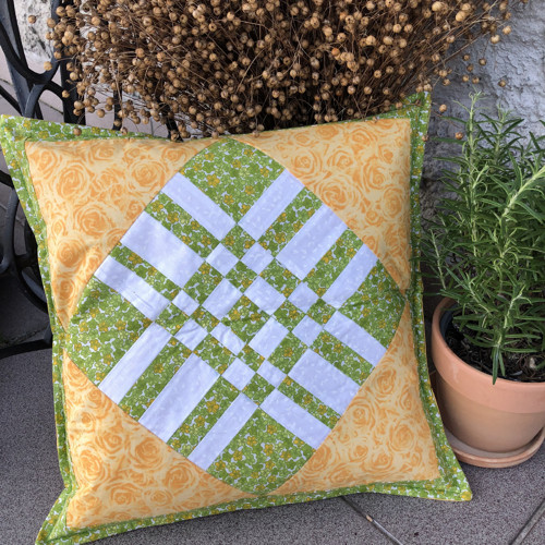 Jarní geometrický povlak na polštář 50x50 cm