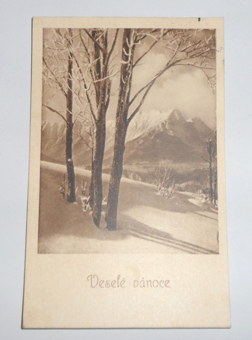 ČB vánoční POHLEDNICE, 1940