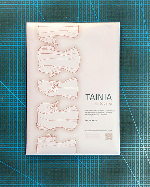 TAINIA - střih na halenku vel. 46 až 56 (TIŠTĚNÝ)