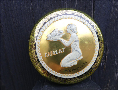 Tjoklat pastilles...stará plechovka