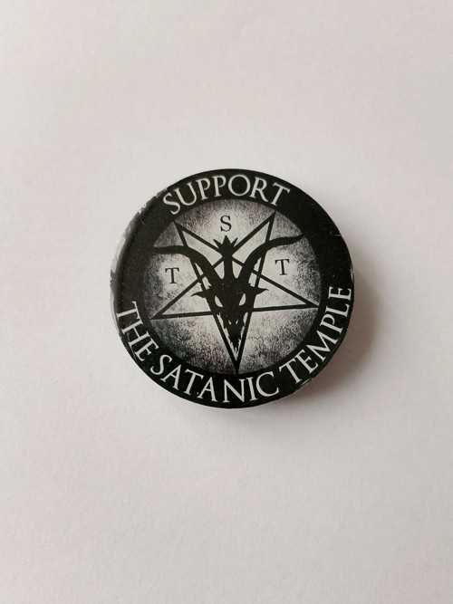 Černá placka "Satanic Temple"