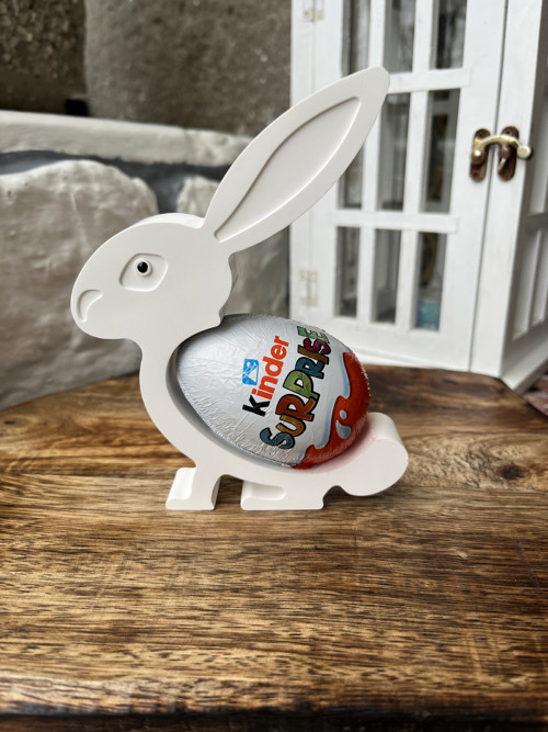 2D Zajíček s Kinder vajíčkem k vymalování