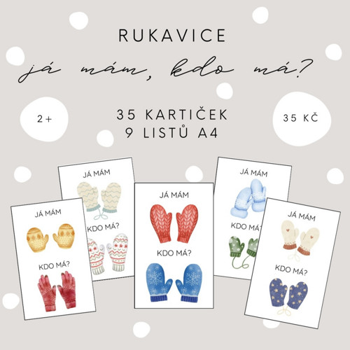 Já mám, kdo má? Rukavice (PDF - tisk)