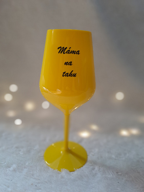 Plastová sklenička s popisem
