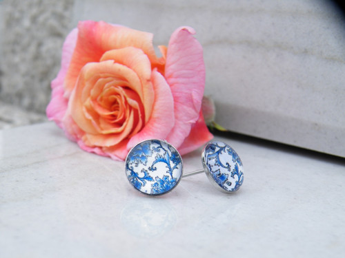 Stainless Steel puzety nízké lůžko - Folky blue 21