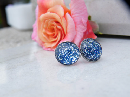 Stainless Steel puzety nízké lůžko - Folky blue 20
