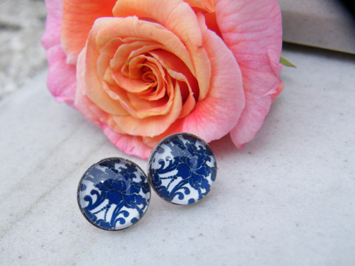 Stainless Steel puzety nízké lůžko - Folky blue 19