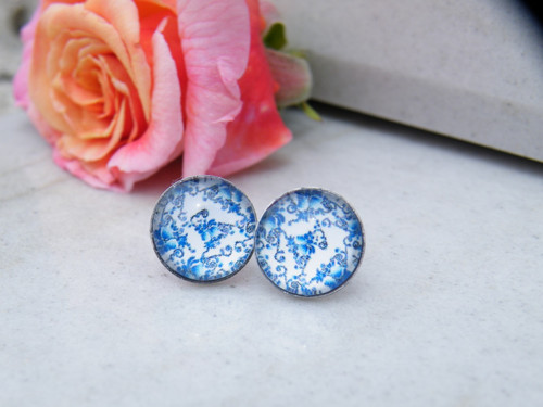Stainless Steel puzety nízké lůžko - Folky blue 17