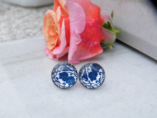 Stainless Steel puzety nízké lůžko - Folky blue 15
