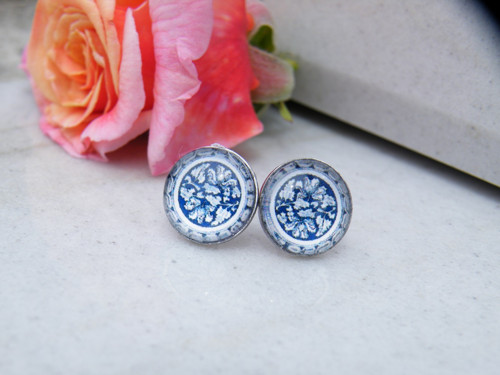 Stainless Steel puzety nízké lůžko - Folky blue 14