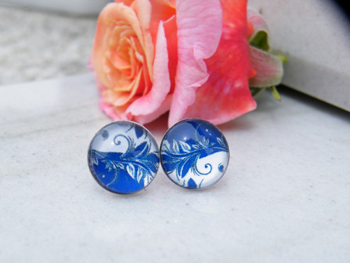 Stainless Steel puzety nízké lůžko - Folky blue 12