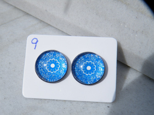 Stainless Steel puzety nízké lůžko - Folky blue 9