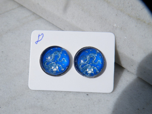 Stainless Steel puzety nízké lůžko - Folky blue 8