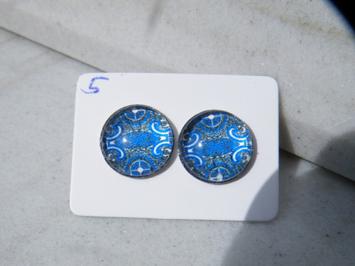 Stainless Steel puzety nízké lůžko - Folky blue 5