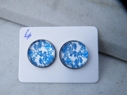 Stainless Steel puzety nízké lůžko - Folky blue 4