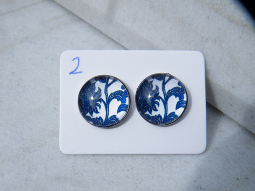 Stainless Steel puzety nízké lůžko - Folky blue 2