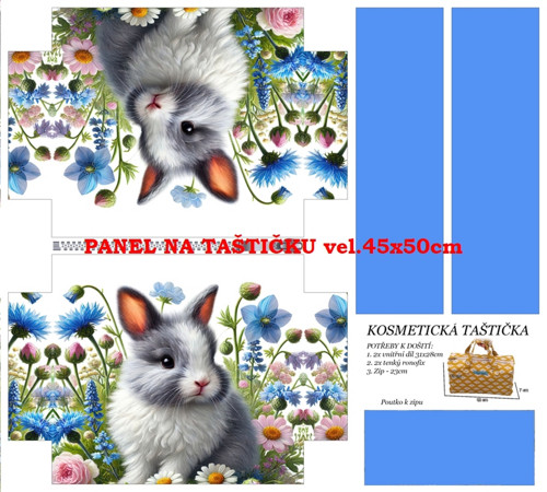 Panel na taštičku bavlna — foto 1