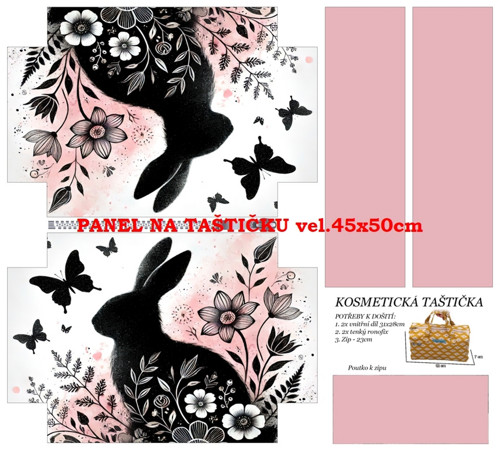 Panel na taštičku bavlna — foto 1