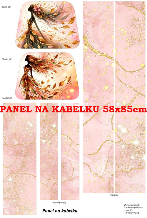 Panel na kabelku bavlna — foto 1