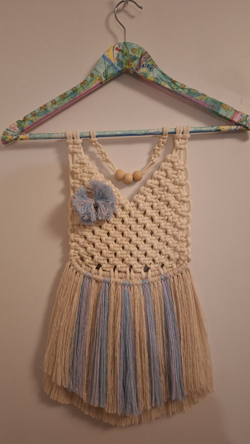 Boho dekorace na decoupage ramínku