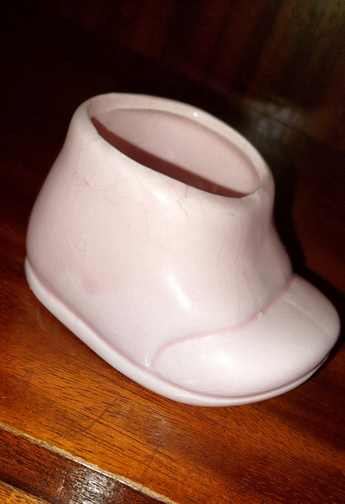 Porcelánová botička/růžový porcelán