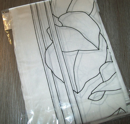 HEDVÁBNÁ ŠÁLA S KONTURAMI 180x45 cm, Pongé 5
