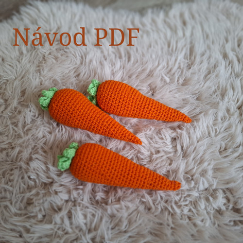 Návod na háčkované mrkvičky