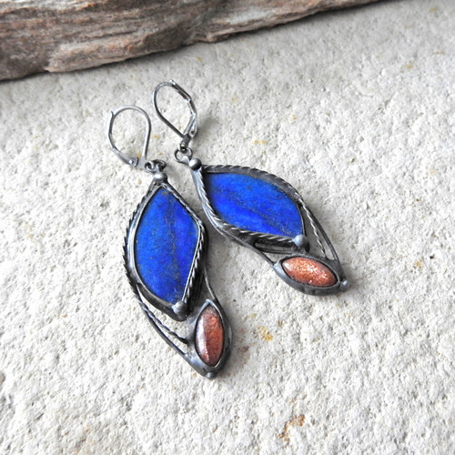 Lapis lazuli & sluneční kámen — foto 1