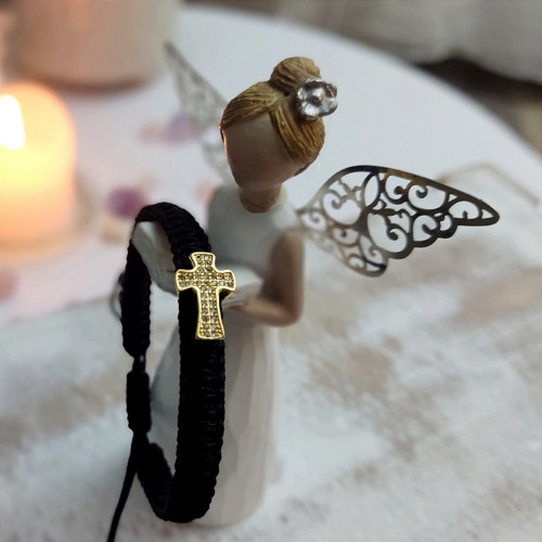 Shamballa náramek s křížkem — foto 1