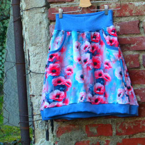 Sukně vlčí máky S, M, L/XL