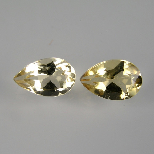 Přírodní zlaté Citríny, 1,64 ct./Pár, 8x5 mm