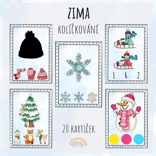 Zima, kolíčkování