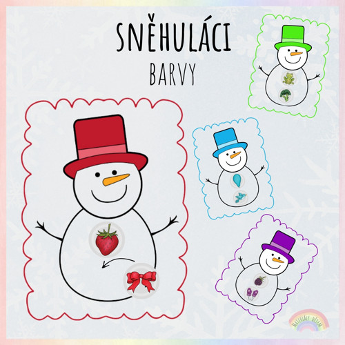 Sněhuláci, barvy — foto 1