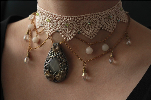 Krajkový choker Lottie